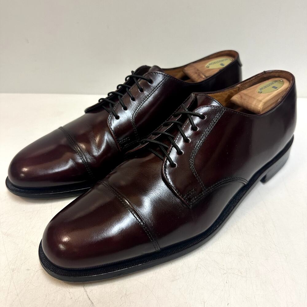 VGUC Rancourt & Co. x Cole Haan Burgundy Cap Toe Derby Made in Maine USA 12 B